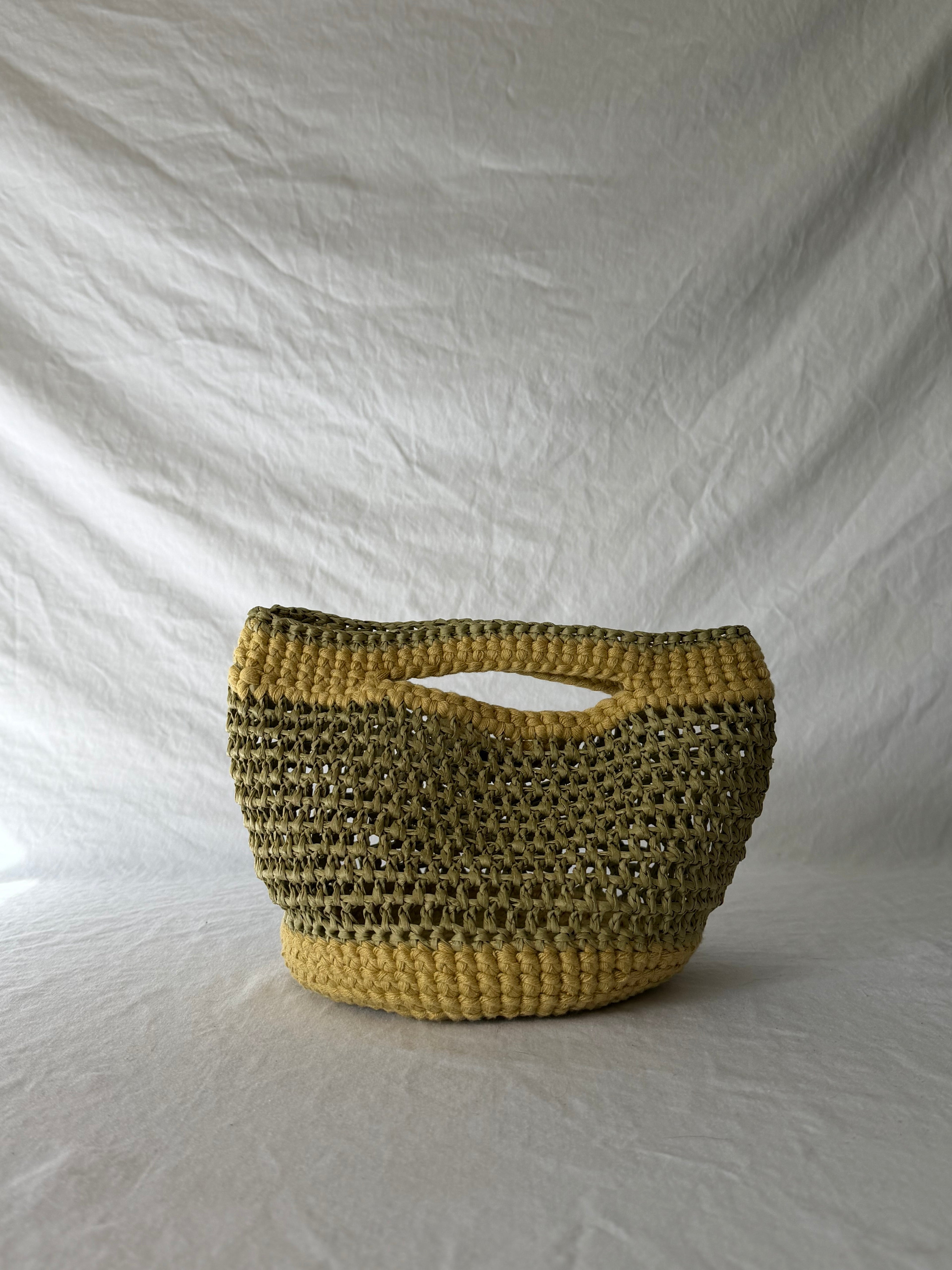 Raffia Bag in Summer Citron