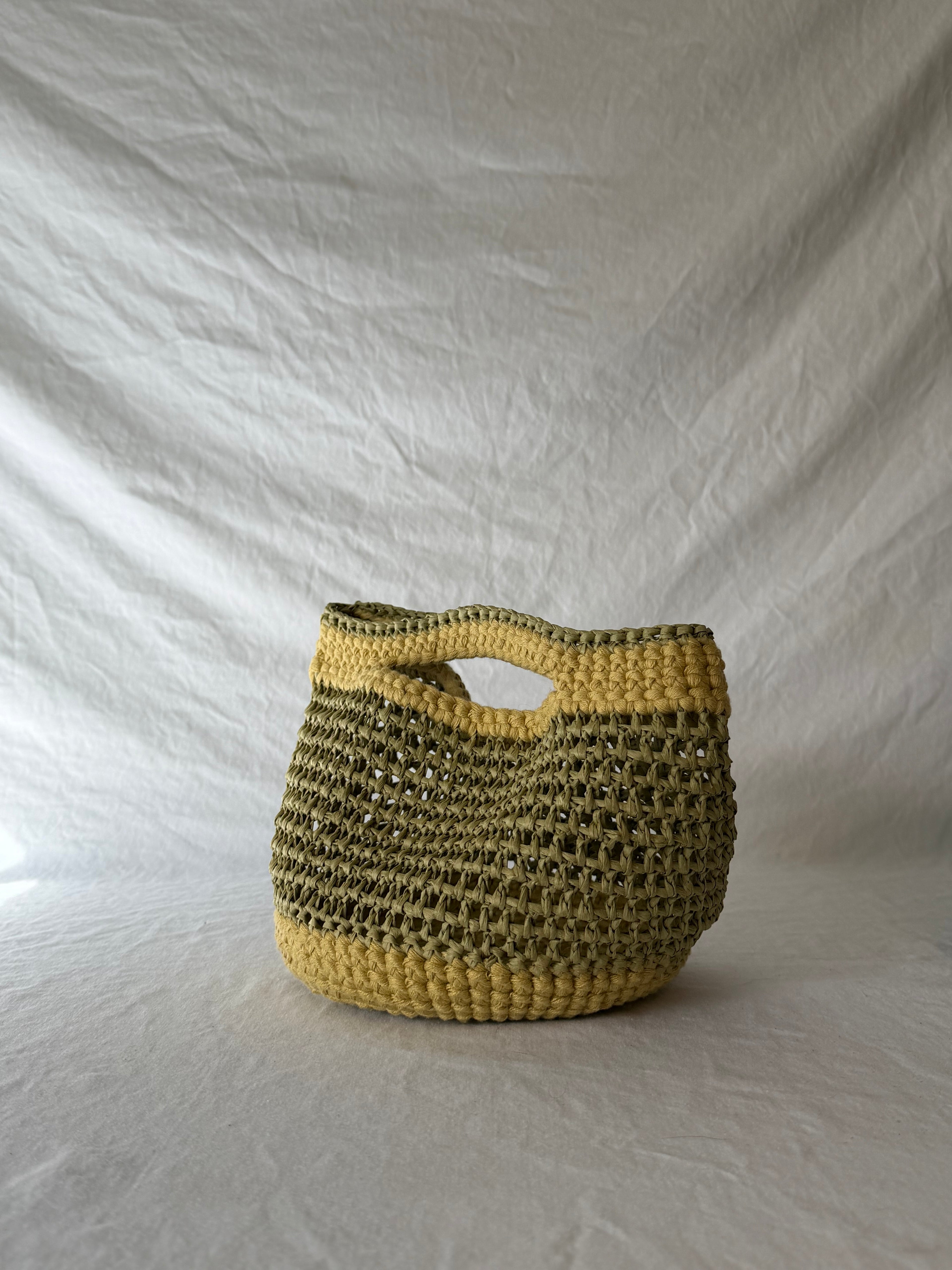 Raffia Bag in Summer Citron