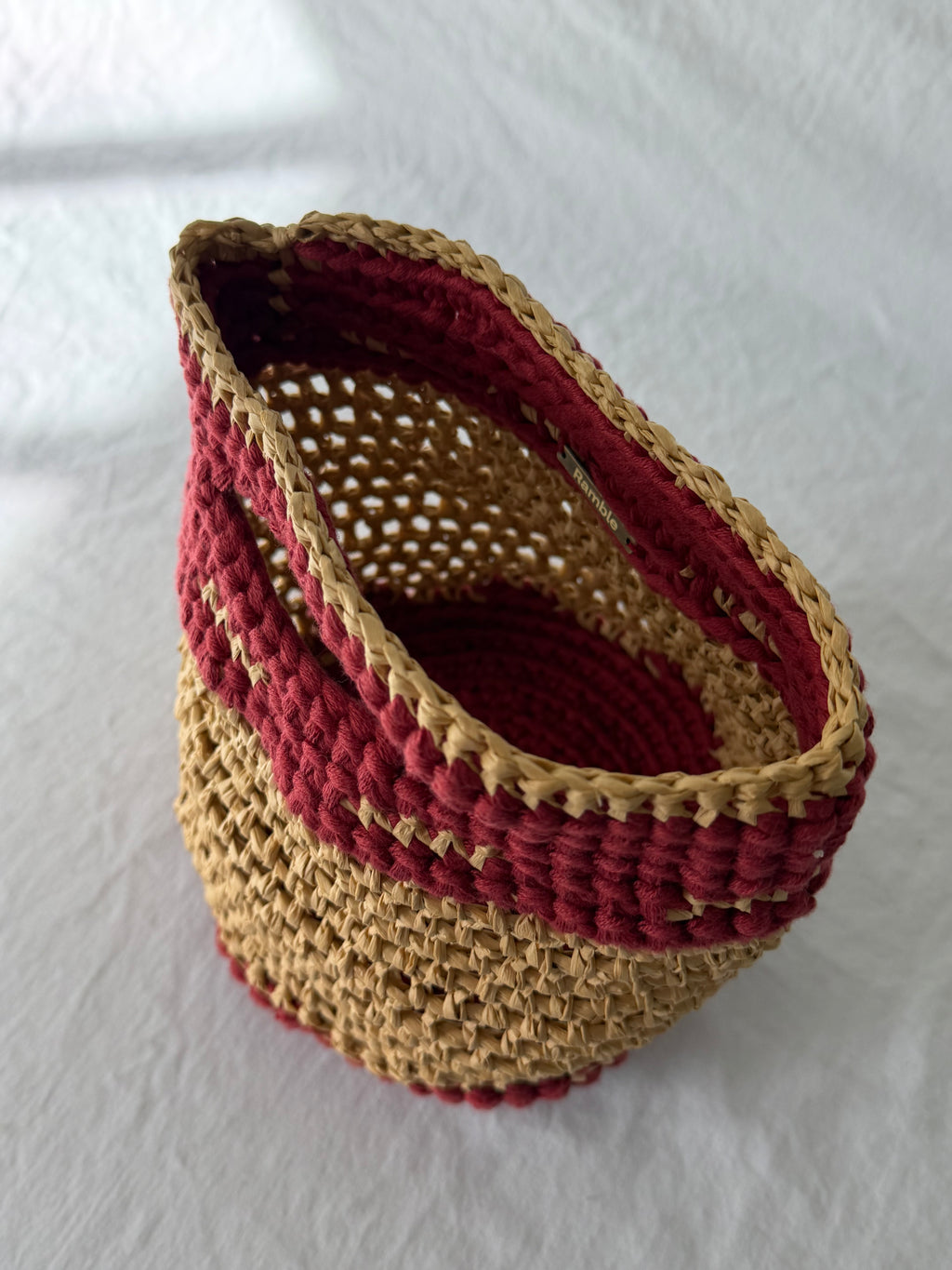 Raffia Bag in Burnt Desert
