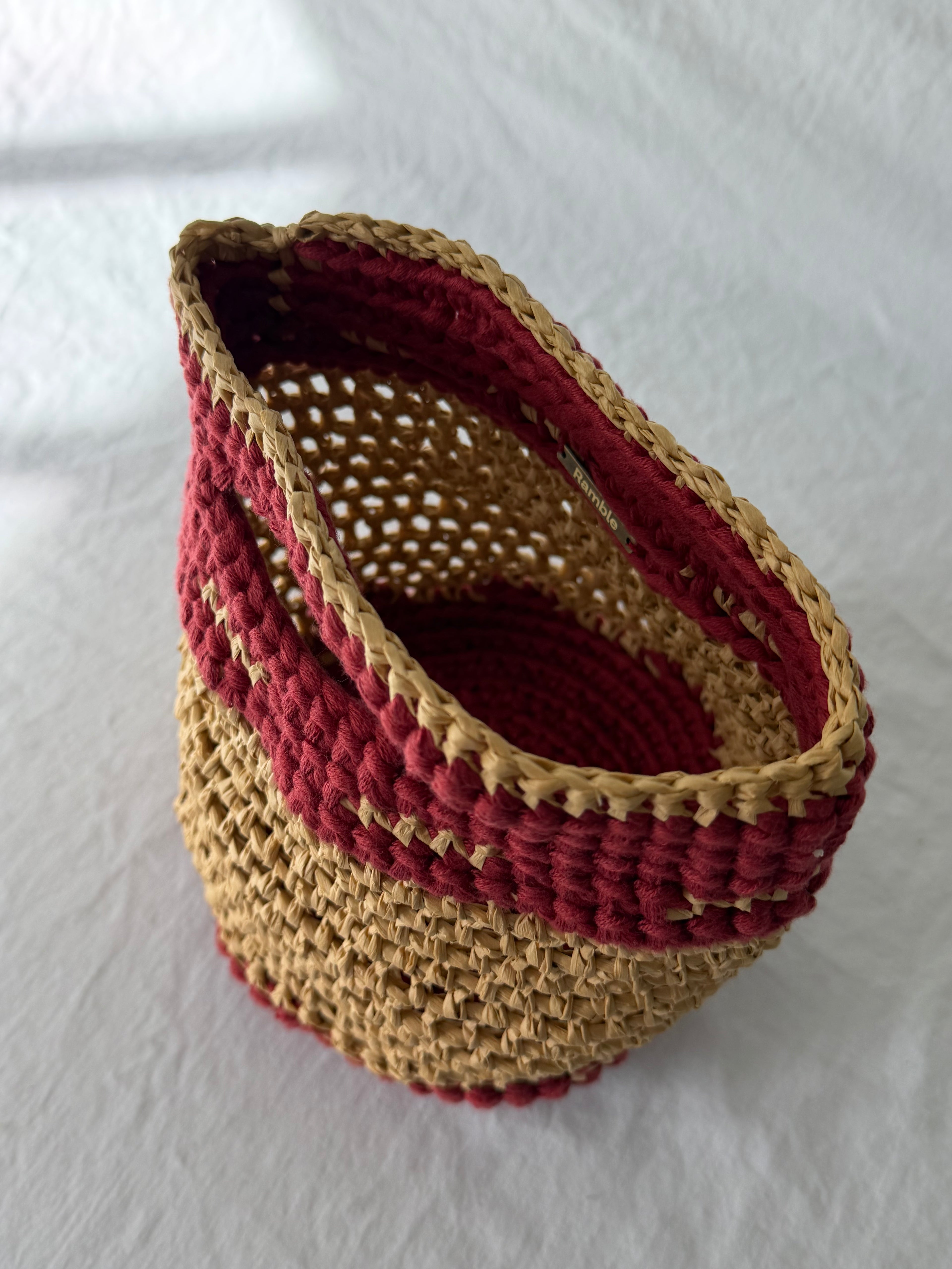 Raffia Bag in Burnt Desert