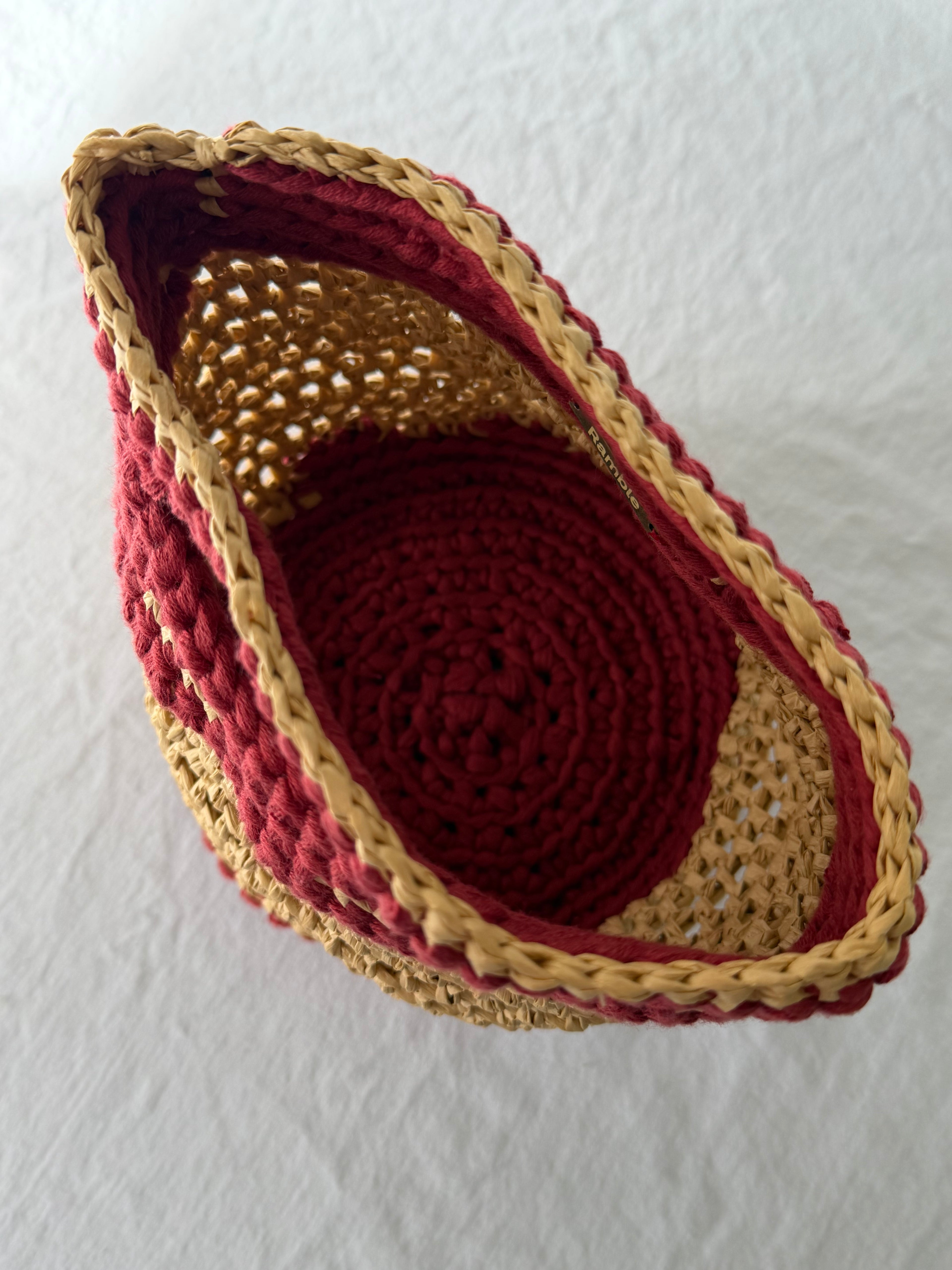 Raffia Bag in Burnt Desert