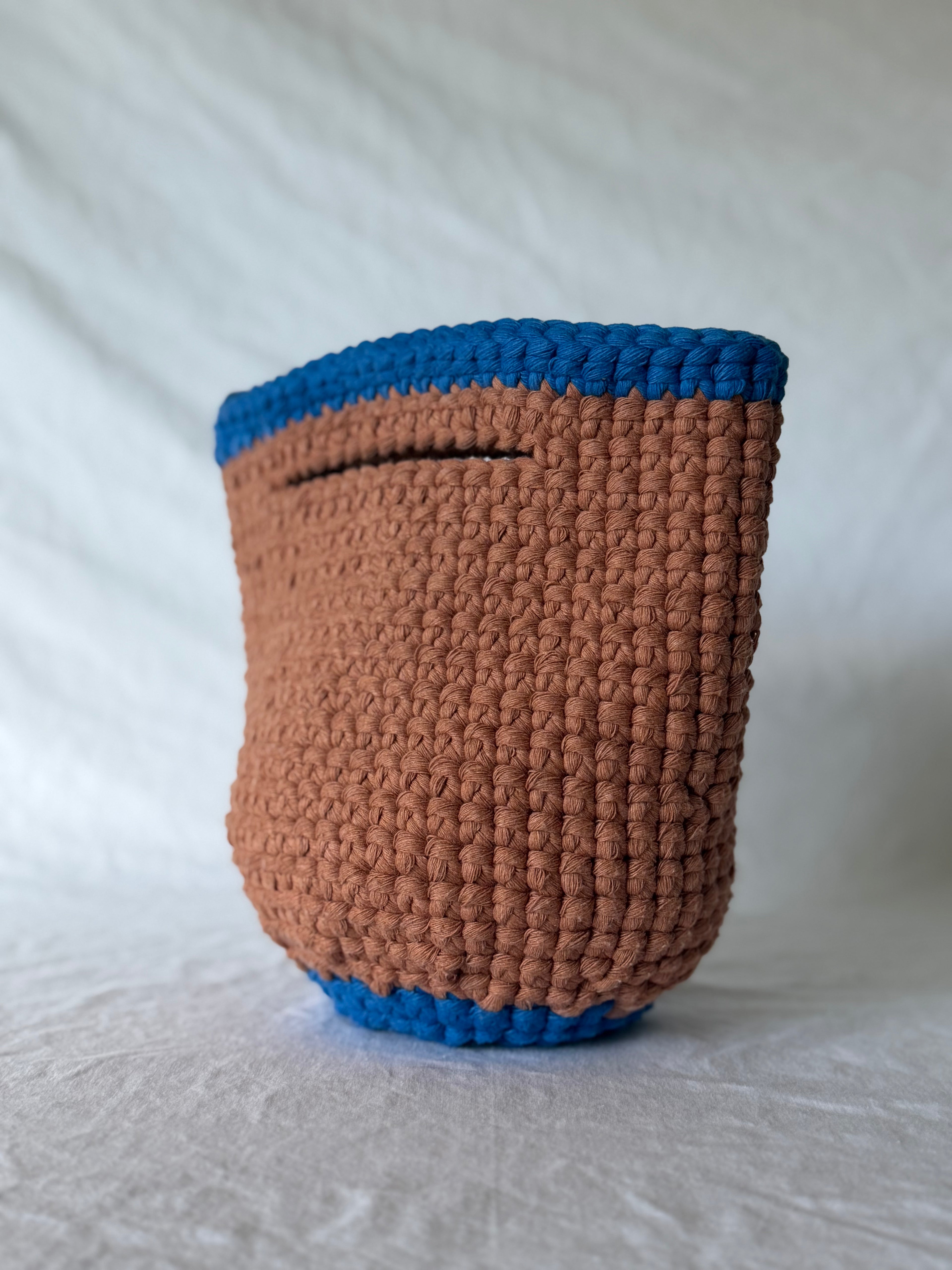 Sidecar Bag in Blue Clay